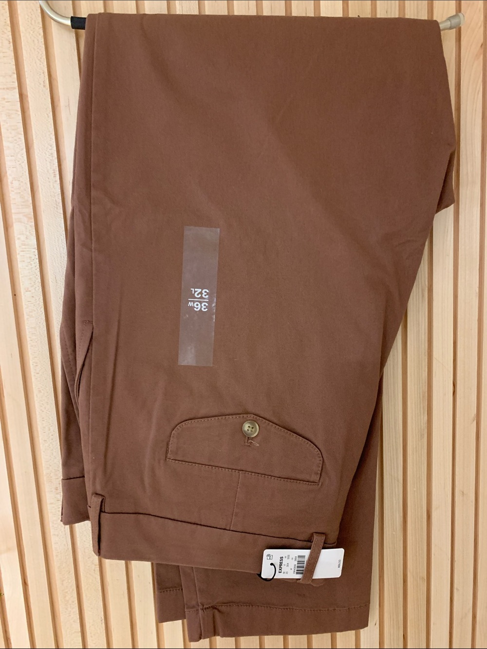 Express Men's Dusty Rose Athletic Slim Chino